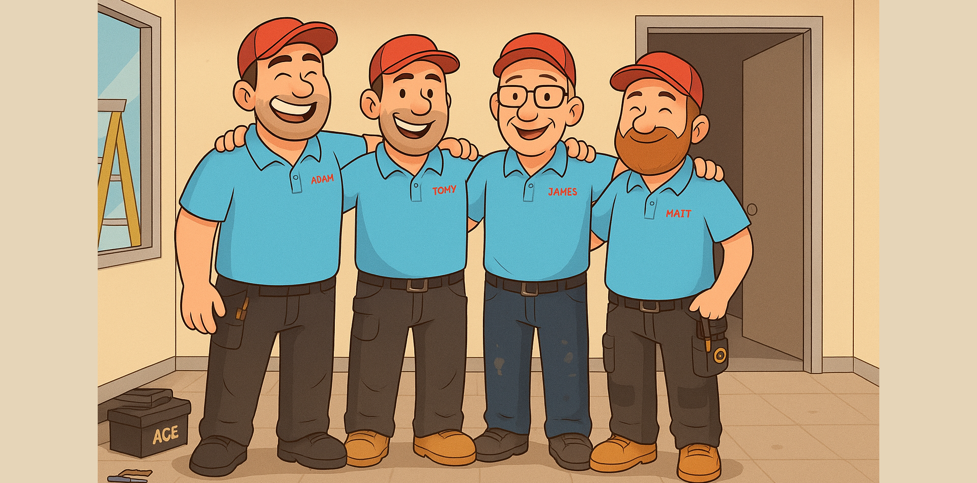 Ace Interiors Team - Adam, Tony, James, Matt