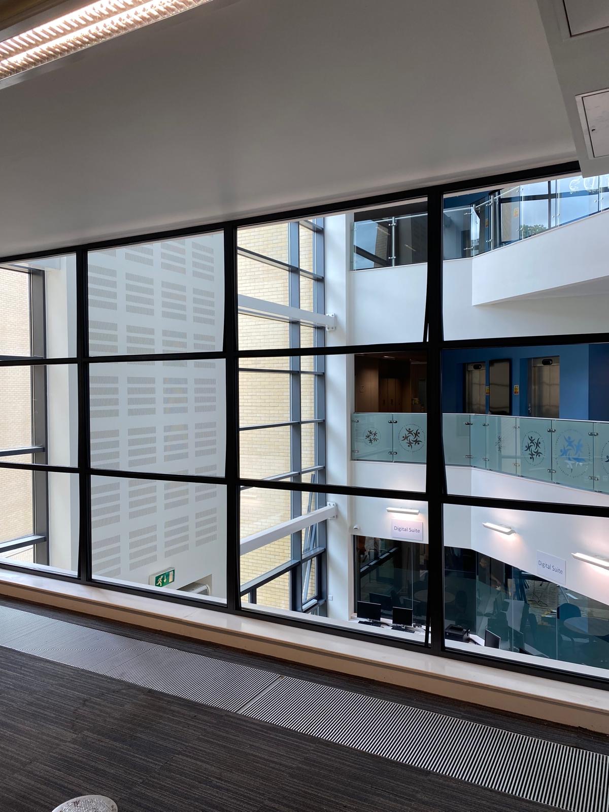 Glass partition installation