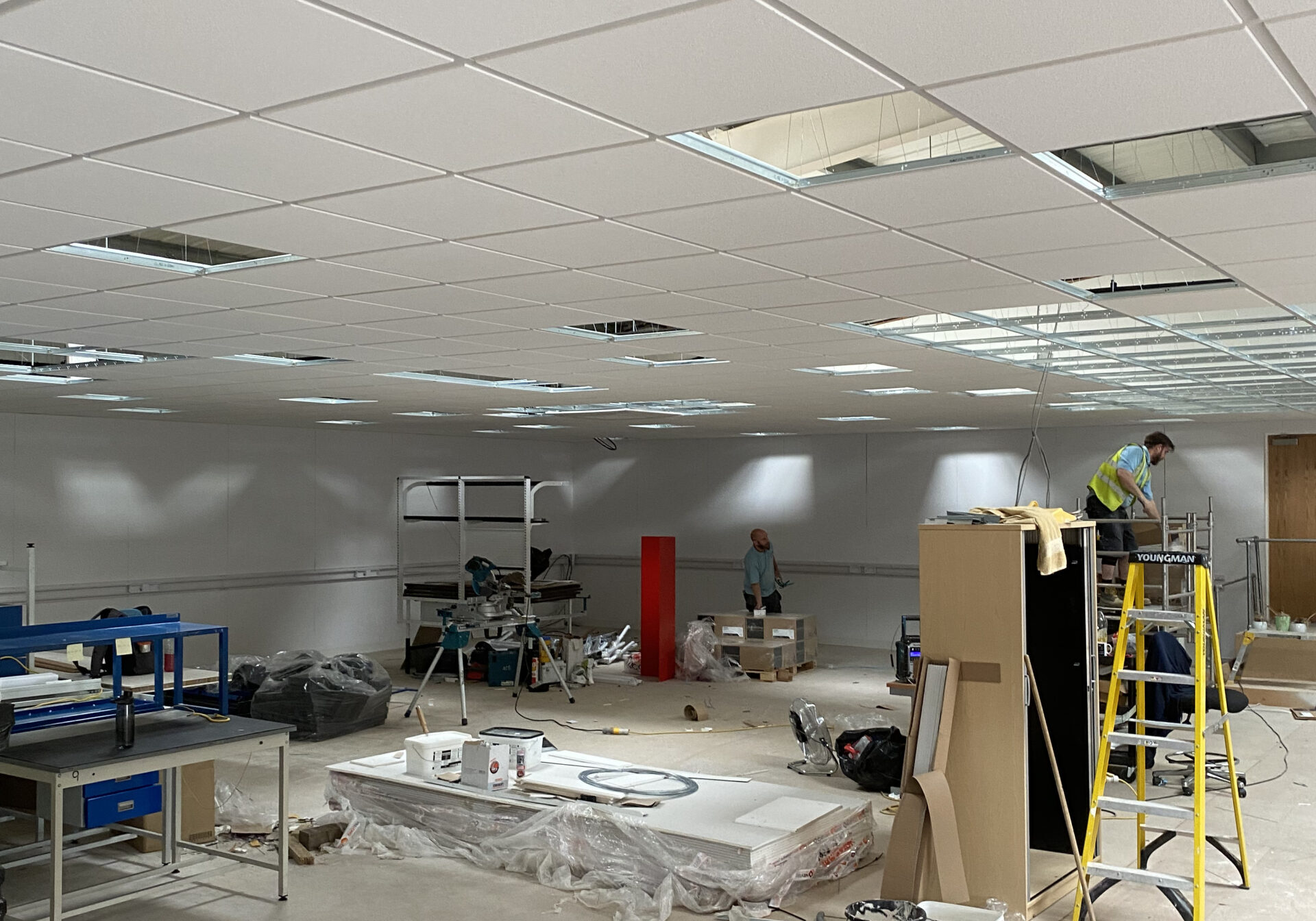 suspended ceiling install